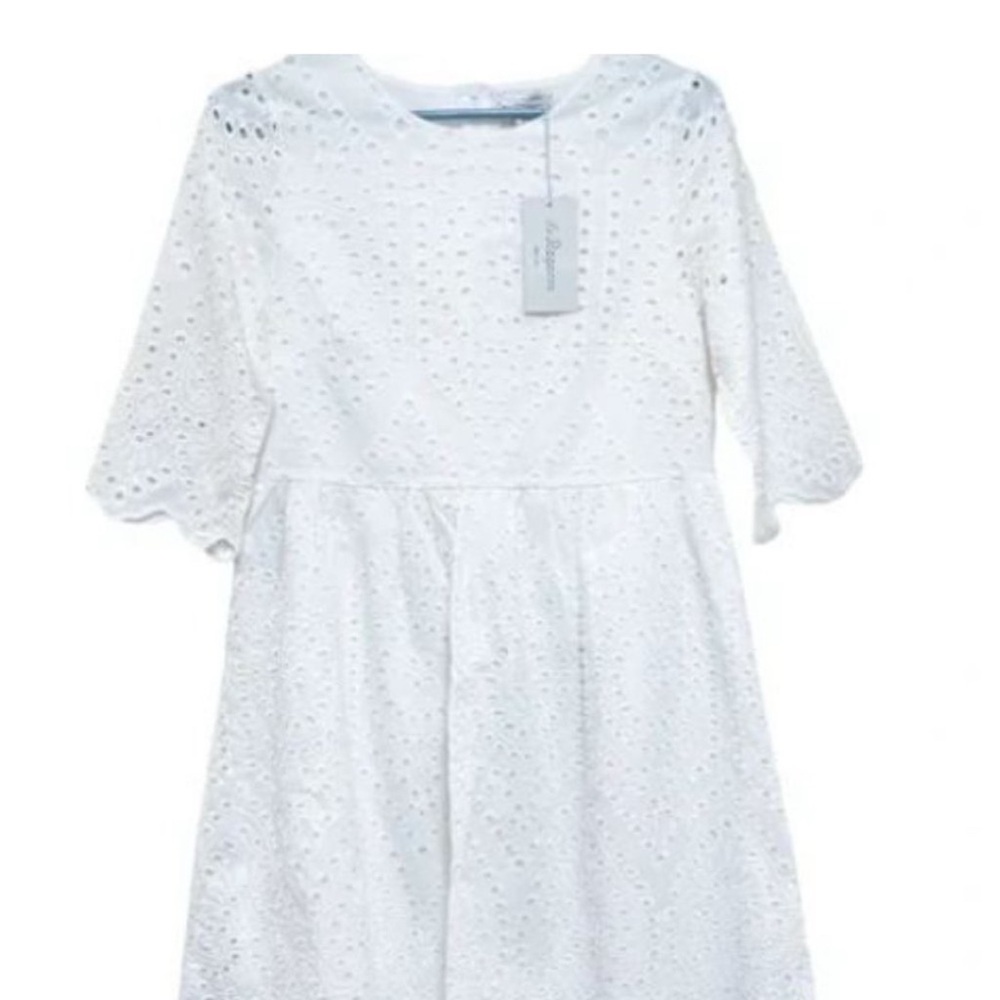 Elegant White babydoll dress
